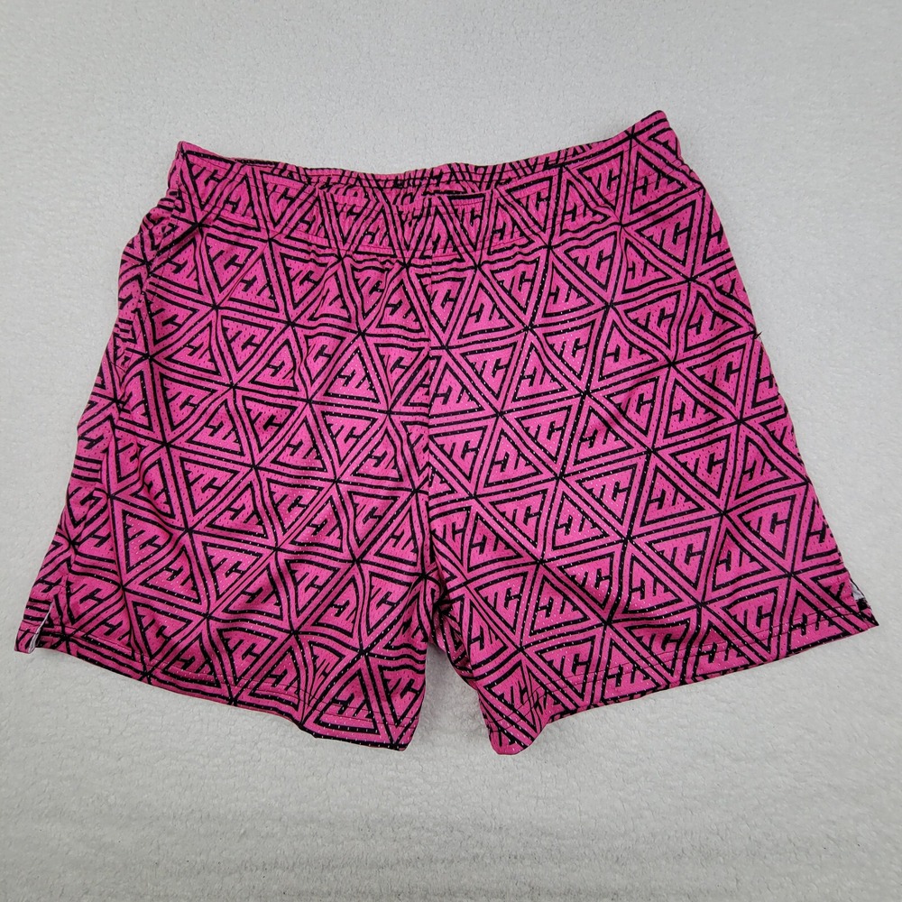 TC Dual Layer Basketball Shorts‎ Made in USA Size 2XL Measures 34 x 5 Neon Pink